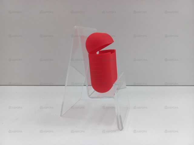 .Чехол для наушников HANG Защитный чехол силиконовый 90006 c клипсой AirPods 2 (красный (Red))