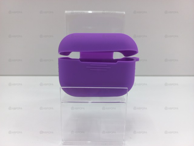 .Чехол для наушников HANG Защитный чехол силиконовый 90005 c клипсой AirPods PRO (фиолетовый)