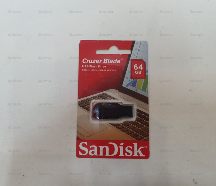 .USB флеш накопители SanDisk Cruzer Blade 64