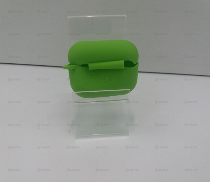 .Чехол для наушников HANG Защитный чехол силиконовый 90005 c клипсой AirPods PRO (зеленый (Grass green))