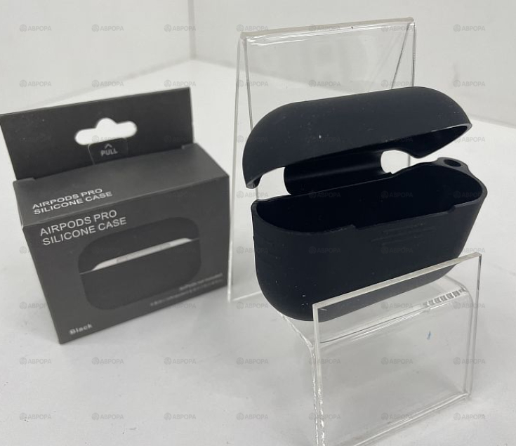 .Чехол для наушников HANG Защитный чехол силиконовый 90005 c клипсой AirPods PRO (черный (Black))