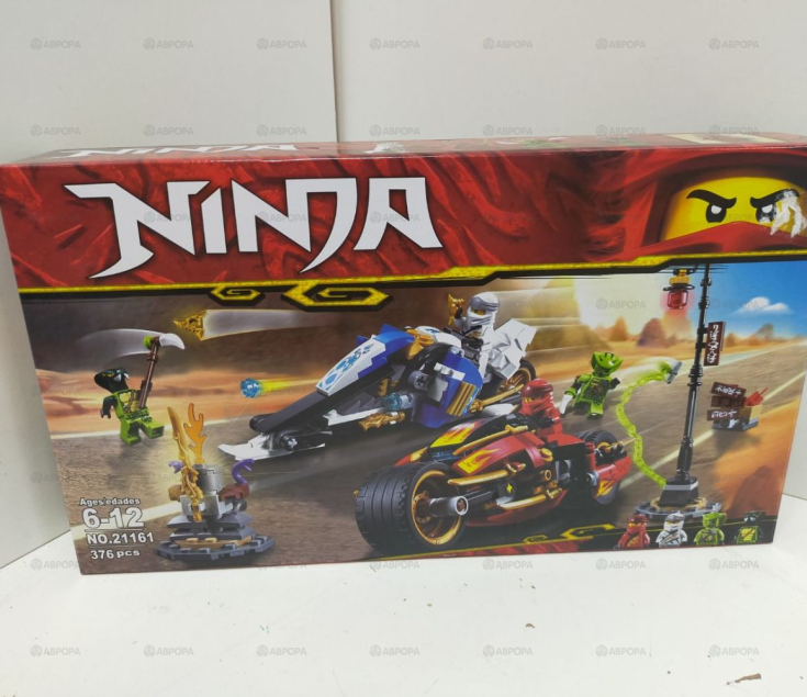 Конструкторы Ninja Мотоцикл-клинок Кая и снегоход Зейна 21161