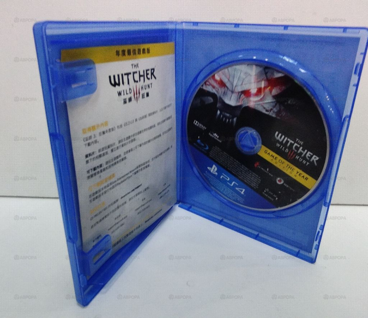 Игровые диски. Sony Playstation 4 Ведьмак 3: Дикая Охота
