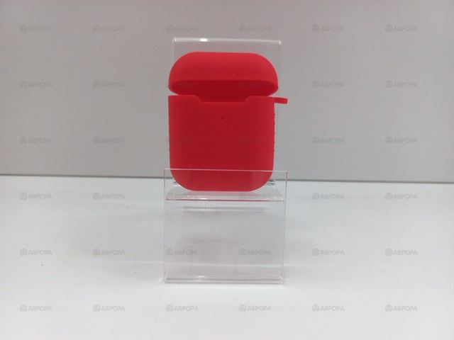 .Чехол для наушников HANG Защитный чехол силиконовый 90006 c клипсой AirPods 2 (красный (Red))