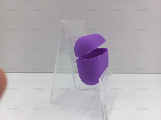 .Чехол для наушников HANG Защитный чехол силиконовый 90005 c клипсой AirPods PRO (фиолетовый)